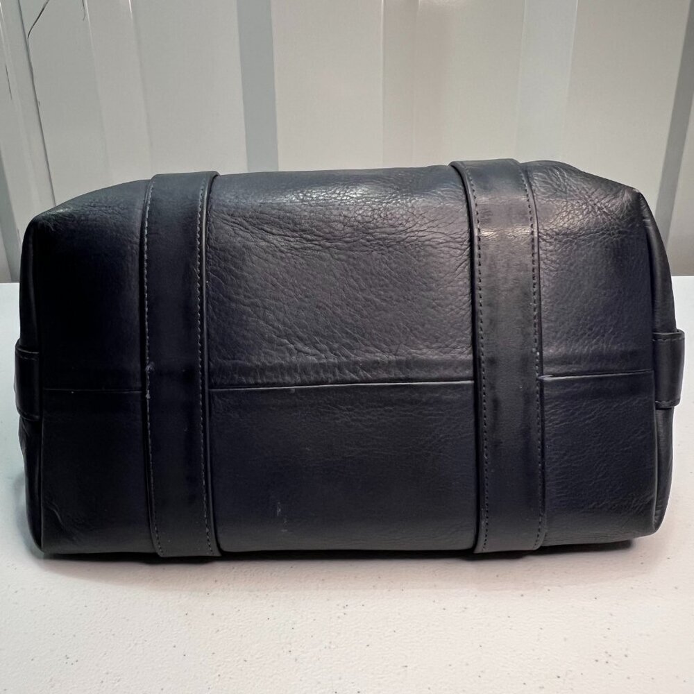 Coach Vintage Madison Top Handle Satchel Doctor Bag Navy Blue Made USA Classic - Picture 8 of 14